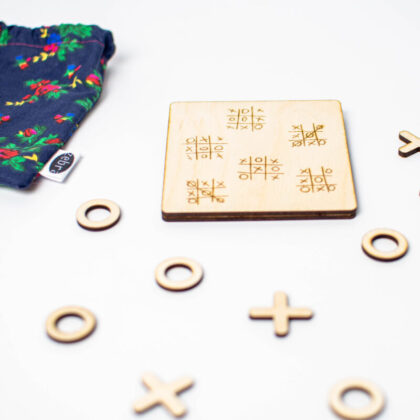 Gra drewniana „kółko i krzyżyk”